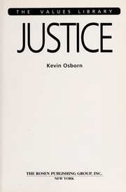 Cover of Justice by Osborn, Kevin
