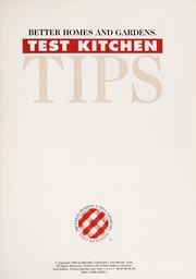 Cover of Better Homes and Gardens test kitchen tips by Better Homes and Gardens