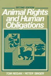 Cover of Animal rights and human obligations by Tom Regan