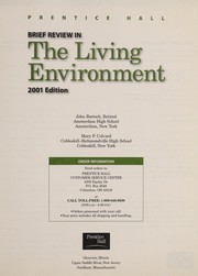Front cover of Brief review in the living environment by John Bartsch