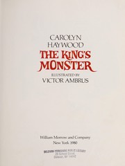 Cover of The king's monster by Carolyn Haywood