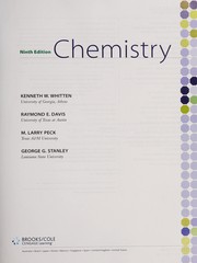 Front cover of Chemistry by Kenneth W. Whitten