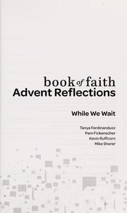Cover of Advent reflections by Tanya Ferdinandusz