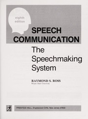 Cover of Speech communication by Raymond Samuel Ross