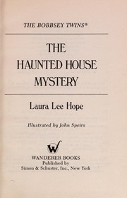 Front cover of Bobbsey Twins Haunted Mystery House by Laura Lee Hope