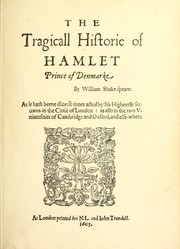 Cover of Hamlet by William Shakespeare