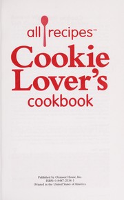 Cover of Cookie lover's cookbook by Unknown
