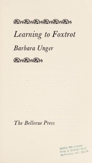 Cover of Learning to Foxtrot by Barbara Unger