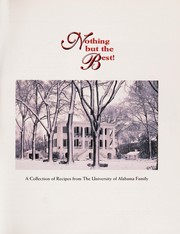 Front cover of Nothing but the Best by University of Alabama
