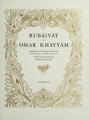 Cover of Rubāʻīyāt by Omar Khayyam