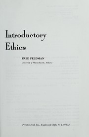 Cover of Introductory ethics by Fred Feldman