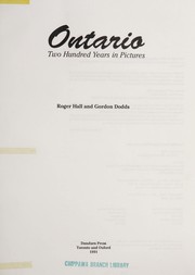 Cover of Ontario by Roger Hall