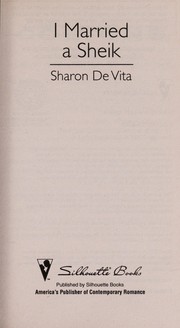 Front cover of I married a sheik by Sharon De Vita