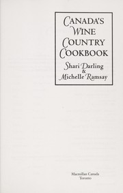 Cover of Canada's wine country cookbook by Shari Darling