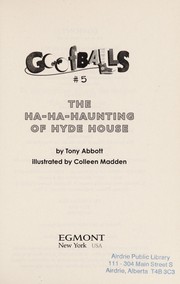 Front cover of The ha-ha-haunting of Hyde House by Tony Abbott
