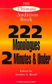 Cover of The Ultimate audition book by Jocelyn A. Beard