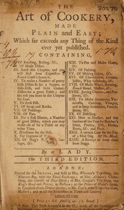 Front cover of The art of cookery, made plain and easy by Hannah Glasse