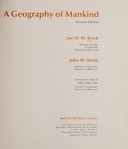 Front cover of A geography of mankind by Jan Otto Marius Broek