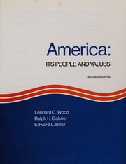 Front cover of America, its people and values by Wood, Leonard