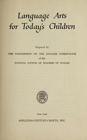Front cover of Language arts for today's children by National Council of Teachers of English. Commission on the English Curriculum.