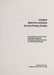 Front cover of Creative math/art activities for the primary grades by Sonia Daleki Forseth