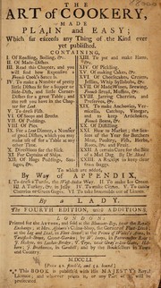 Front cover of The art of cookery, made plain and easy; which far exceeds any thing of the kind ever yet published ... by Hannah Glasse