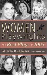Front cover of Women Playwrights by D. L. Lepidus