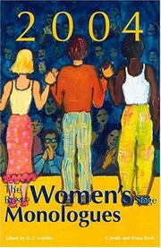 Front cover of The Best Women's Stage Monologues of 2004 (Best Women's Stage Monologues) by D. L. Lepidus