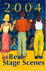 Front cover of The Best Stage Scenes Of 2004 (Best Stage Scenes) by D. L. Lepidus