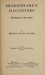 Cover of Shakespeare's daughters by George Henry Trader