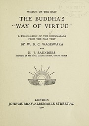 Front cover of The Buddha's 'Way of Virtue" by W. D. C. Wagiswara