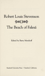 Front cover of The  beach of Falesá by Robert Louis Stevenson