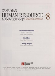 Front cover of Canadian human resource management by Hermann Franz Schwind
