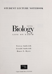 Front cover of Biology Life On Earth  -- Student lecture notebook by Teresa Audesirk