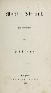 Front cover of Maria Stuart by Friedrich Schiller