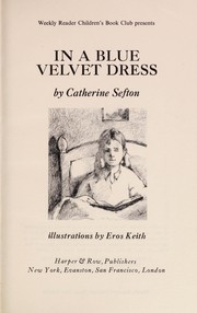 Front cover of In a blue velvet dress by Martin Waddell