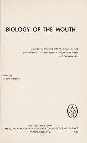 Cover of Biology of the mouth by American Association for the Advancement of Science