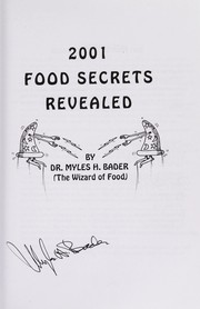 Front cover of 2001 food secrets revealed by Myles Bader