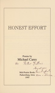 Cover of Honest Effort by Michael Carey