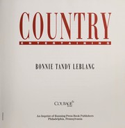 Front cover of Country entertaining by Bonnie Tandy Leblang