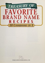Front cover of Treasury of favorite brand name recipes by Varios