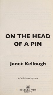 Front cover of On the head of a pin by Janet Kellough