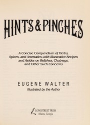 Cover of Hints & pinches by Walter, Eugene