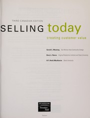 Front cover of Selling today by Gerald L. Manning