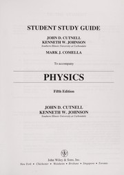 Front cover of Student study guide to accompany Physics, fifth edition / John D. Cutnell, Kenneth W. Johnson by John D. Cutnell