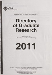 Front cover of Directory of graduate research 2011 by American Chemical Society. Committee on Professional Training