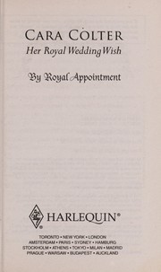 Front cover of Her Royal Wedding Wish by Cara Colter