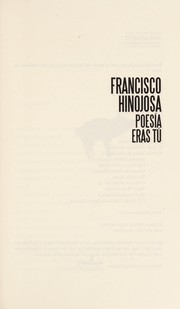 Cover of Poesia eras tu by Francisco Hinojosa
