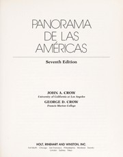 Front cover of Panorama de las Américas by John Armstrong Crow