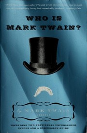 Cover of Who is Mark Twain? by Mark Twain